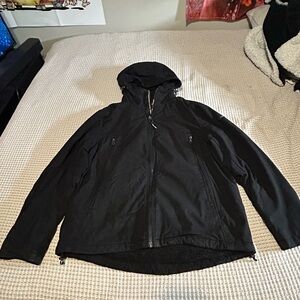 Calvin Klein Men's Black Windbreaker Jacket